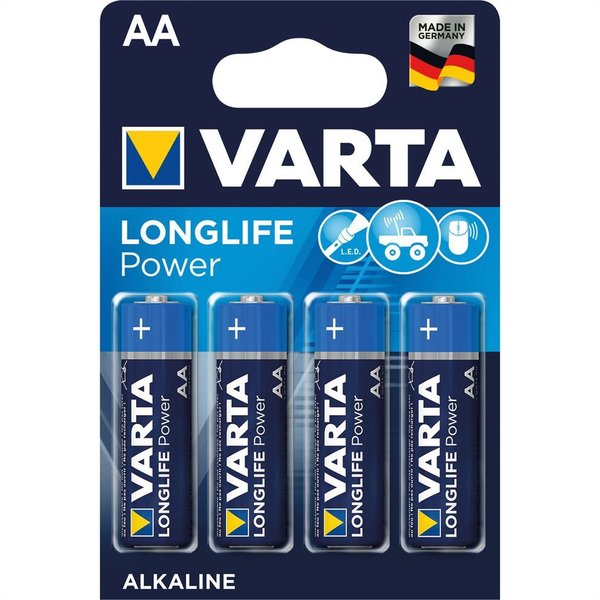 VARTA Batterie Mignon AM-3, AA, LR06, 4er, 1,5V, 4 Zellen per Blister